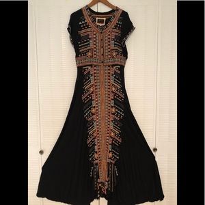 Johnny Was embroidered maxi dress. Worn twice.